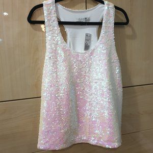 Iridescent Sequin Tank Top